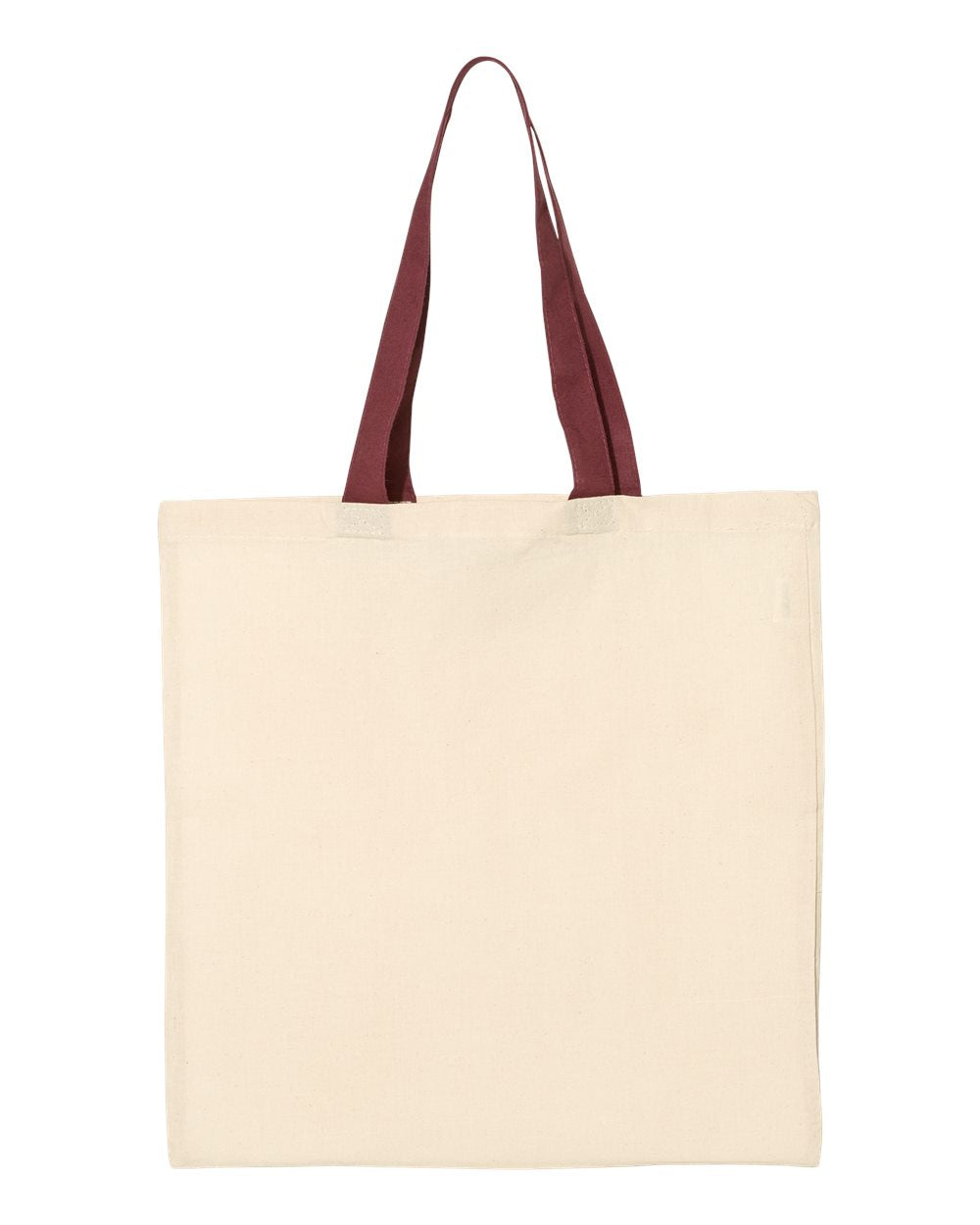 CONTRAST-COLOR HANDLE TOTE BAGS