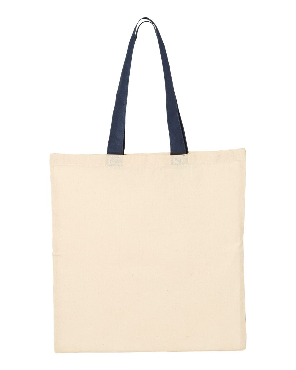 CONTRAST-COLOR HANDLE TOTE BAGS